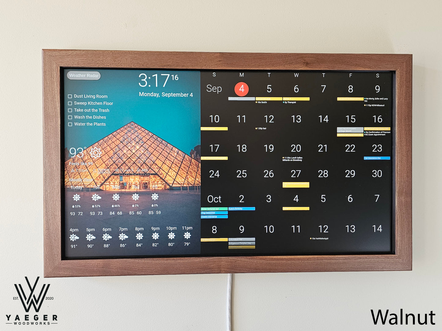 27in Touchscreen Smart Calendar / Dakboard/ Smart Wall Display / Photo Viewer