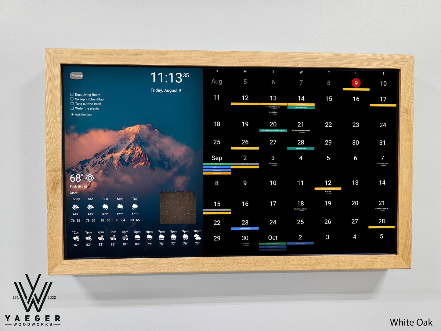 32in Touchscreen Smart Calendar / Smart Home Control Center / Dakboard