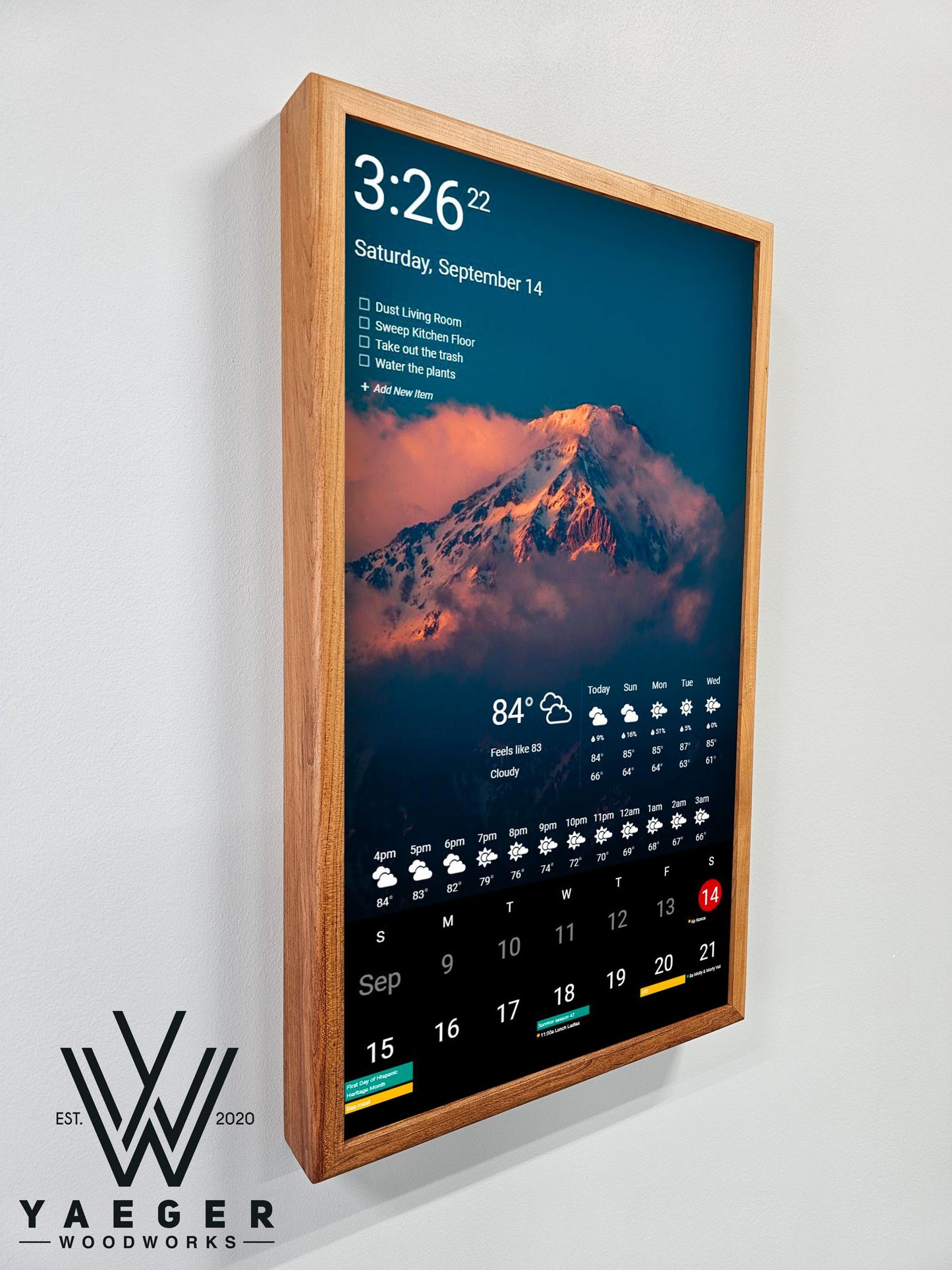 24in Touchscreen Smart Calendar / Dakboard/ Smart Wall Display / Photo Viewer