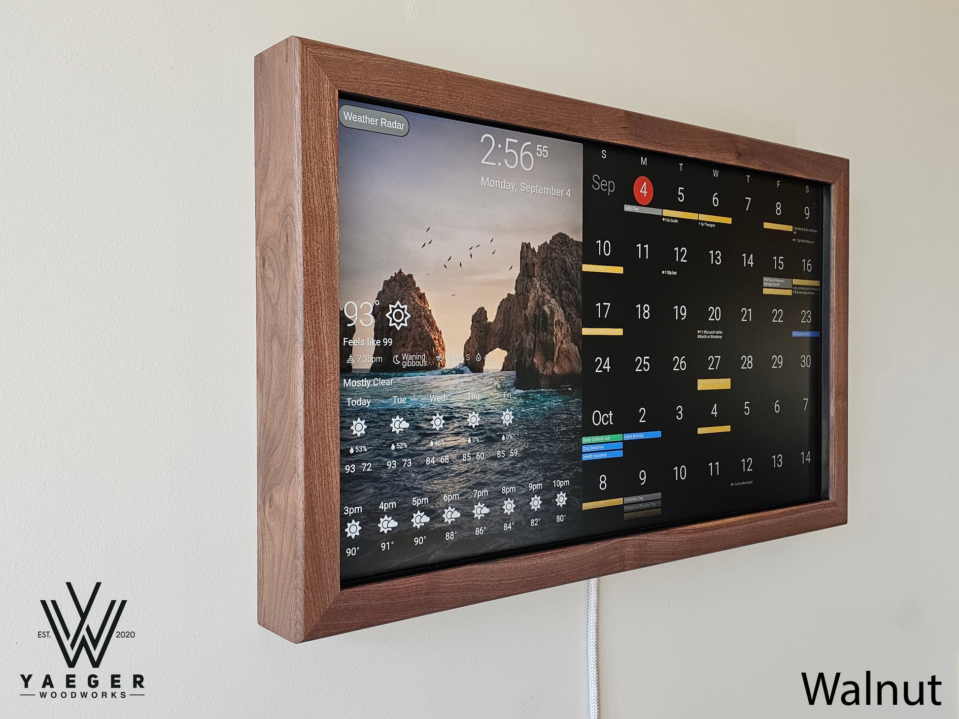 27in Touchscreen Smart Calendar / Dakboard/ Smart Wall Display / Photo