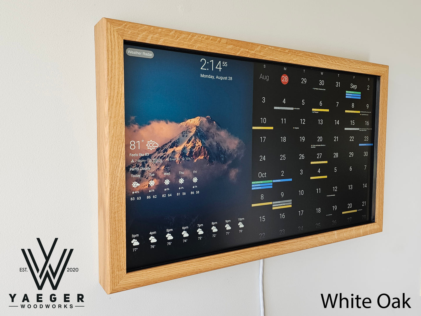 32in Touchscreen Smart Calendar / Smart Home Control Center / Dakboard