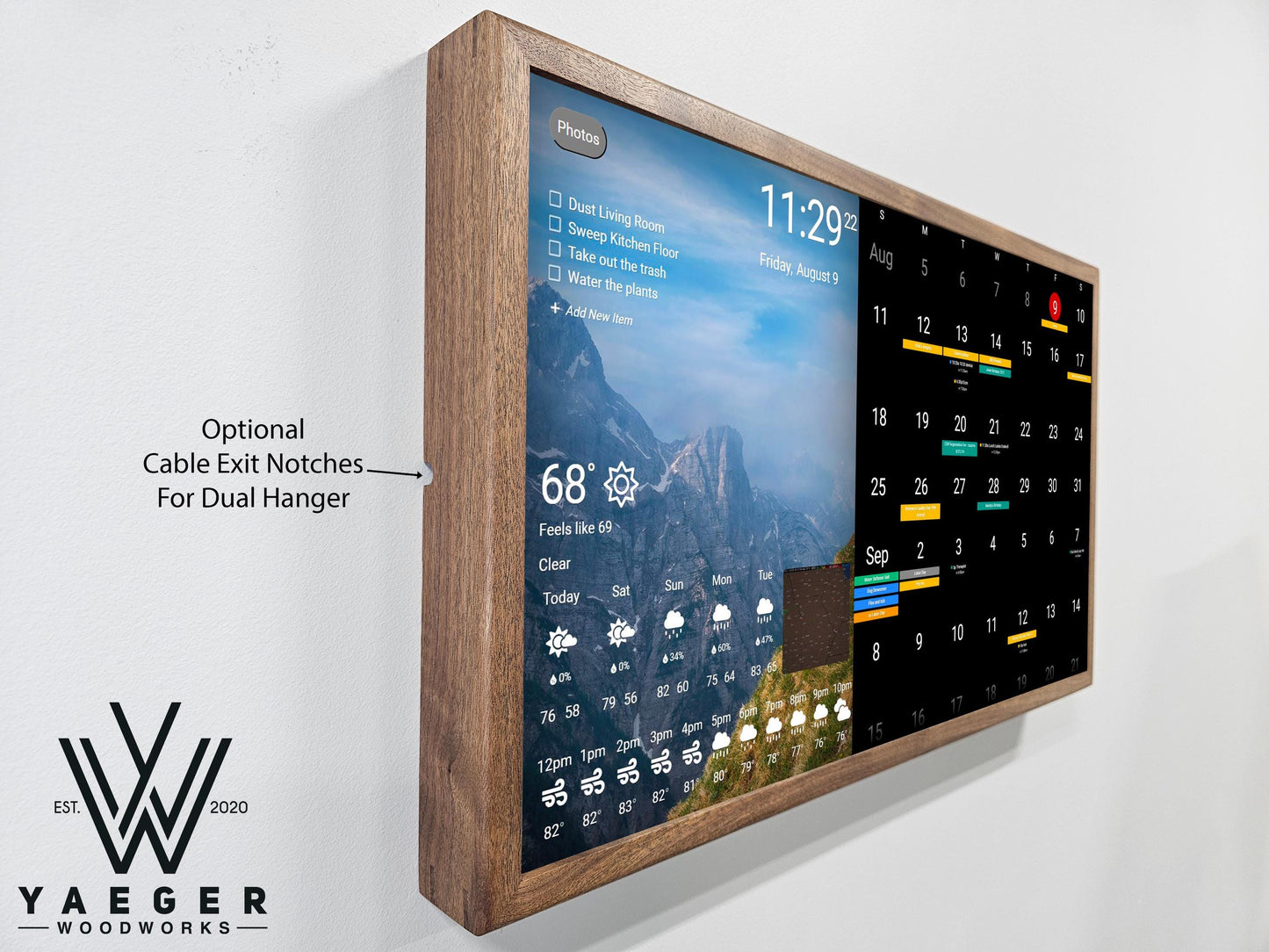 24in Touchscreen Smart Calendar / Dakboard/ Smart Wall Display / Photo Viewer