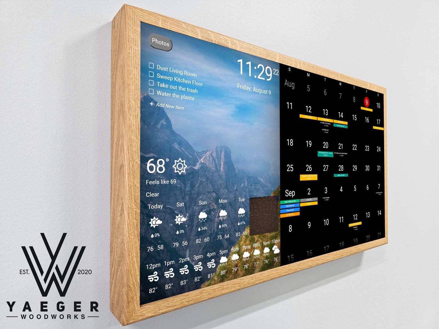 24in Touchscreen Smart Calendar / Dakboard/ Smart Wall Display / Photo Viewer