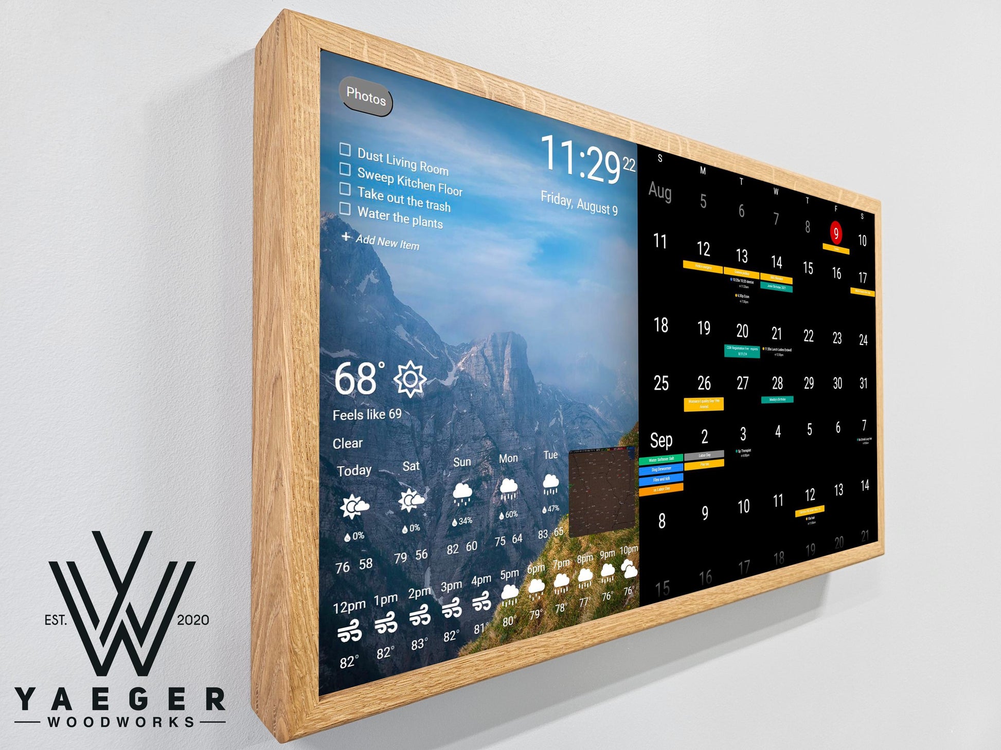 24in Touchscreen Smart Calendar / Dakboard/ Smart Wall Display / Photo Viewer